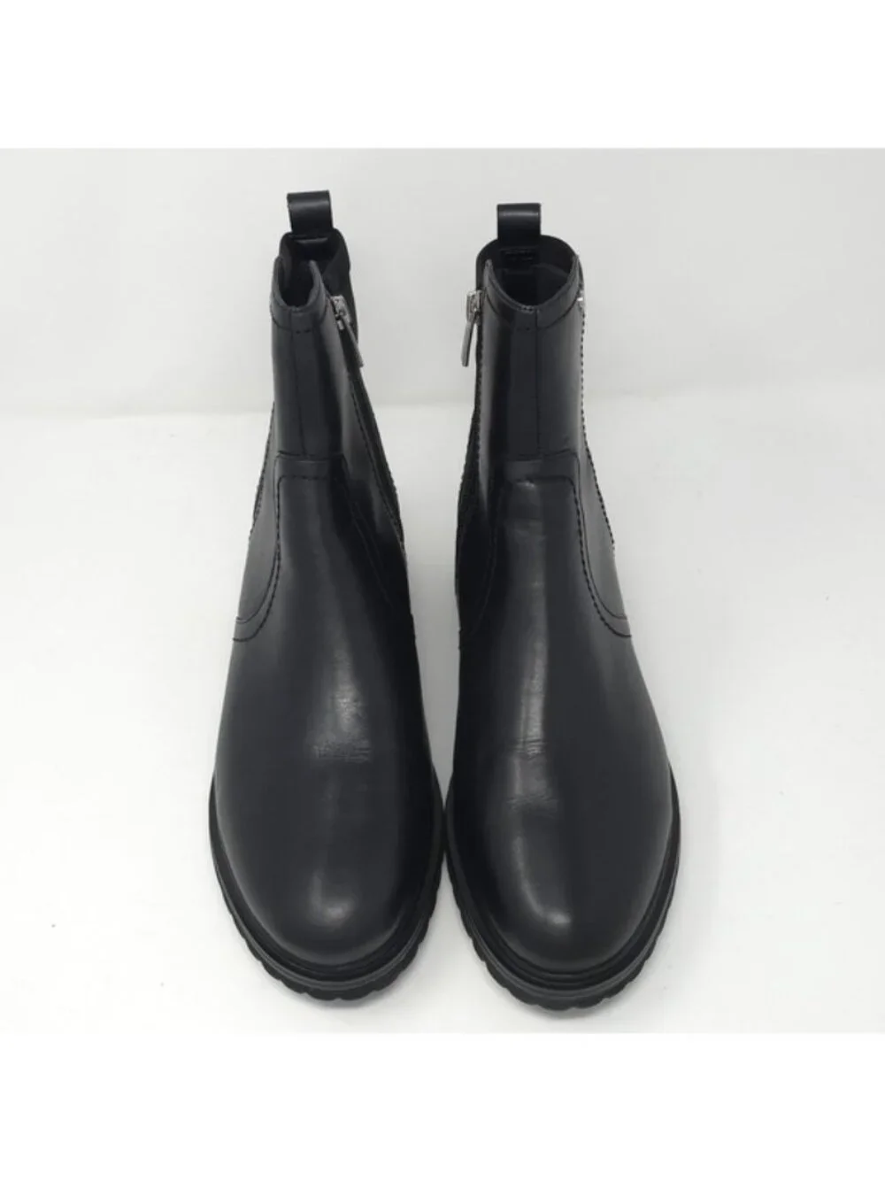 Rockport Black Leather Ankle Booties with Side Zip 9.5M - Picture 11 of 14